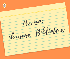 Avviso chiusura biblioteca venerdì 03.04.2026