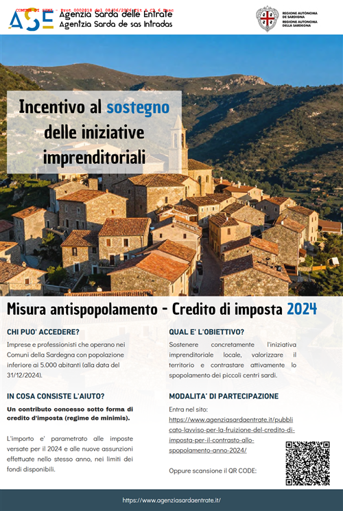 Concessione del credito d’imposta per l’anno di imposta 2024