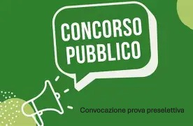 Avviso convocazione prova preselettiva