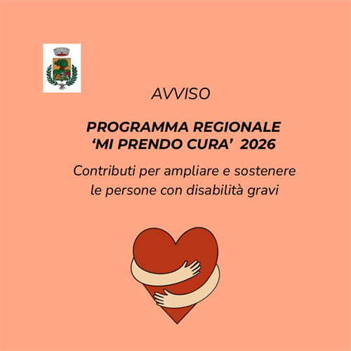 Programma regionale "Mi prendo cura"
