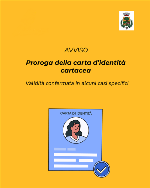 Proroga della Carta didentità cartacea per la validità in alcuni casi specifici