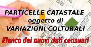 Attività di pubblicizzazione degli elenchi di particelle oggetto di variazioni colturali, ai sensi dell’art. 2, comma 33, del decreto-legge 3 ottobre 2006, n. 262, convertito, con modificazioni, dalla legge 24 novembre 2006, n. 286, e successive modificazioni e integrazioni.
